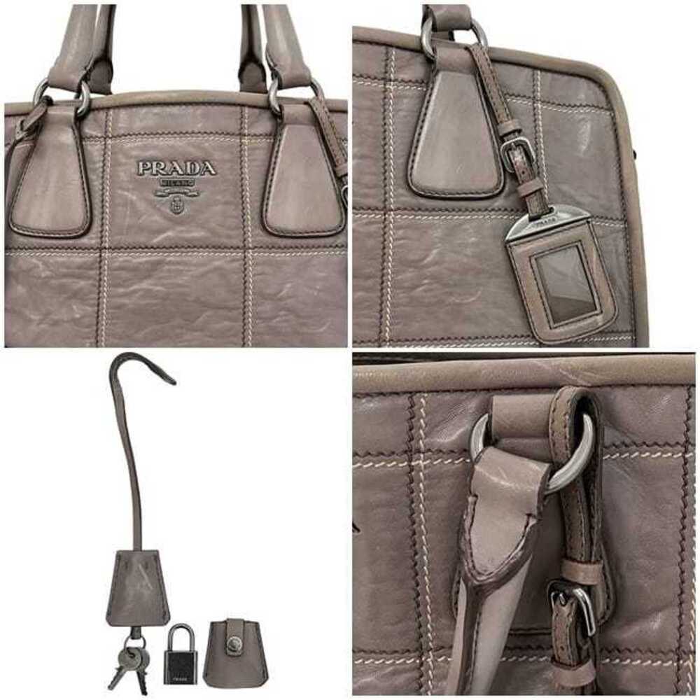 PRADA Gray Leather Shoulder Bag - Picture 9 of 11